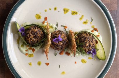 Vegan Black Rice Arancini