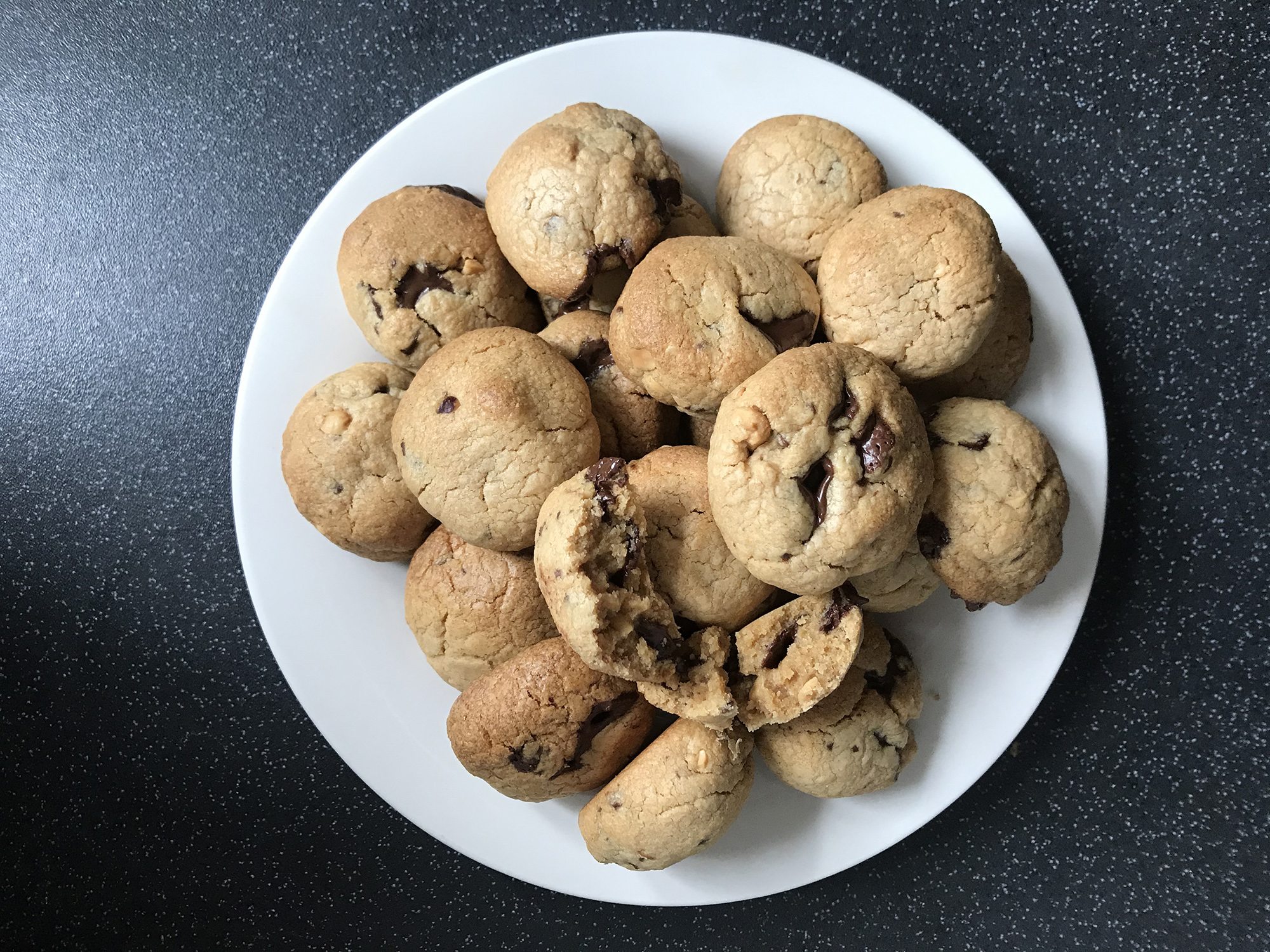PB Chocochunk Cookies (Gluten free, Vegan)
