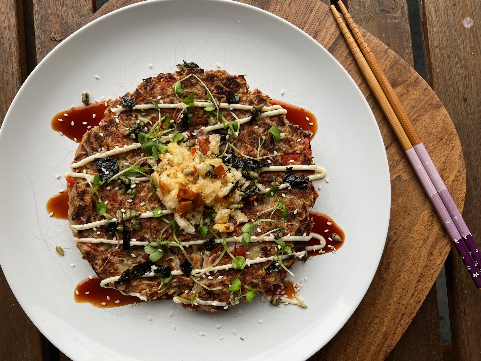 GF & Vegan Okonomiyaki (low-FODMAP)